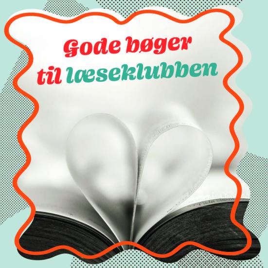 Forside af folderen "Gode bøger til læseklubben"