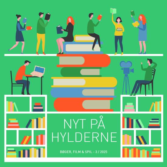 Forside af folderen "Nyt på hylderne 3, 2025"