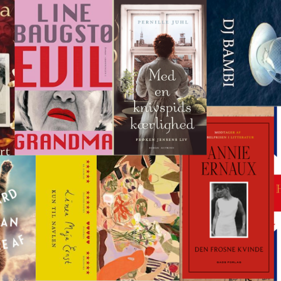 Bogforsider fra titler i artiklen