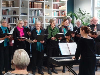 Tønderkoret i bogcaféen på Tønder Bibliotek