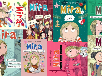 Collage af Mira bogforsider